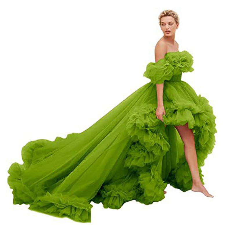 Monika Beauty Pageant Tube Top Short Front And Long Back Dress