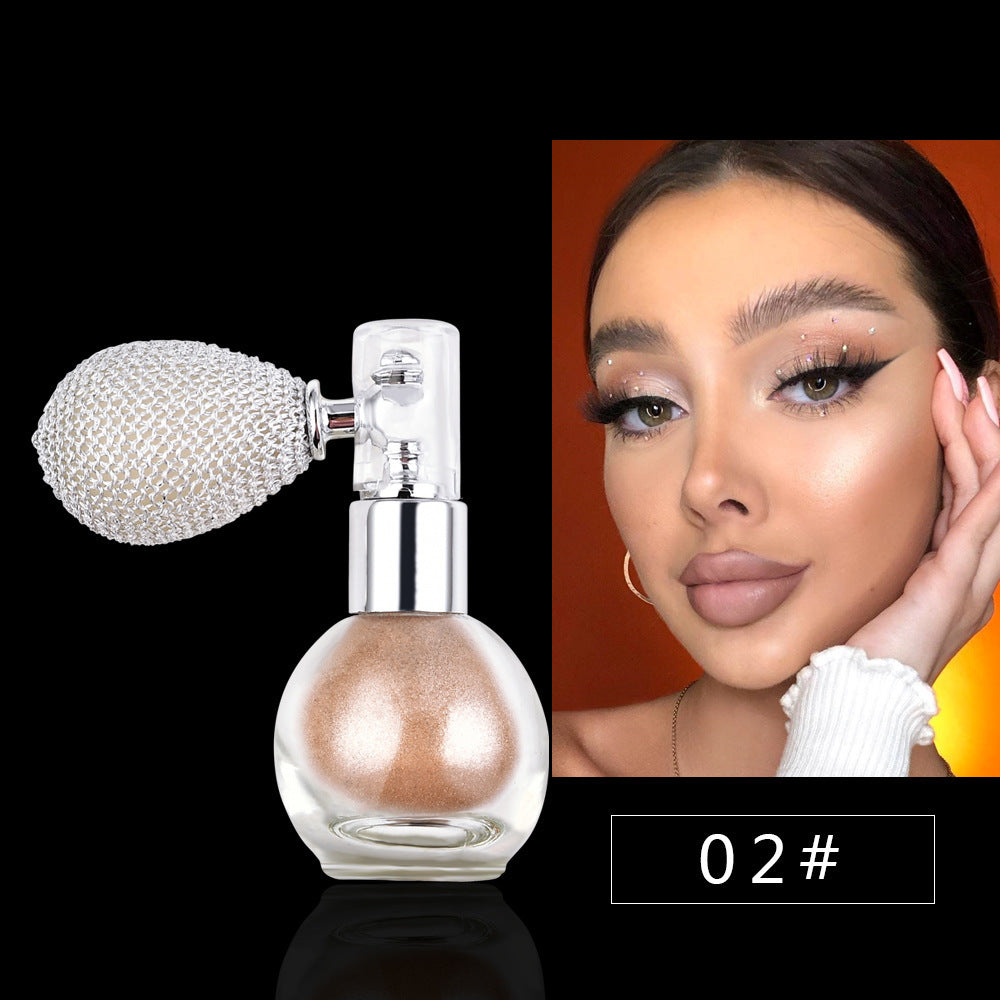 Monika Beauty Pageant Spray Brightening Glitter Powder Body Powder Highlighter