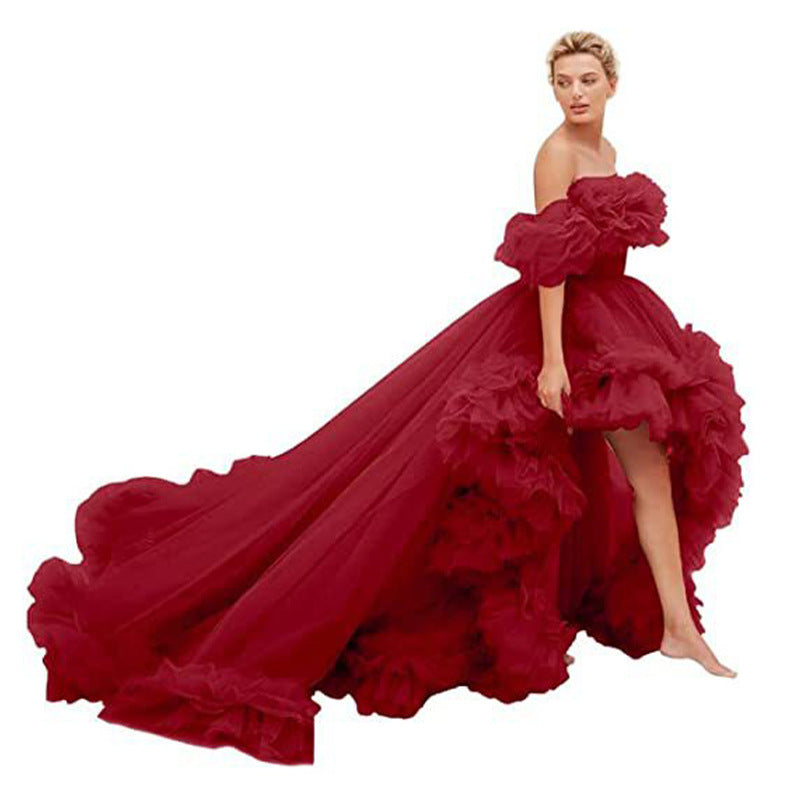 Monika Beauty Pageant Tube Top Short Front And Long Back Dress