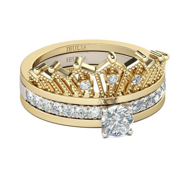 Monika Beauty Pageant Detachable crown ring