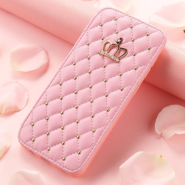 Monika Beauty Pageant Crown Card Leather Case for Samsung Phone Case