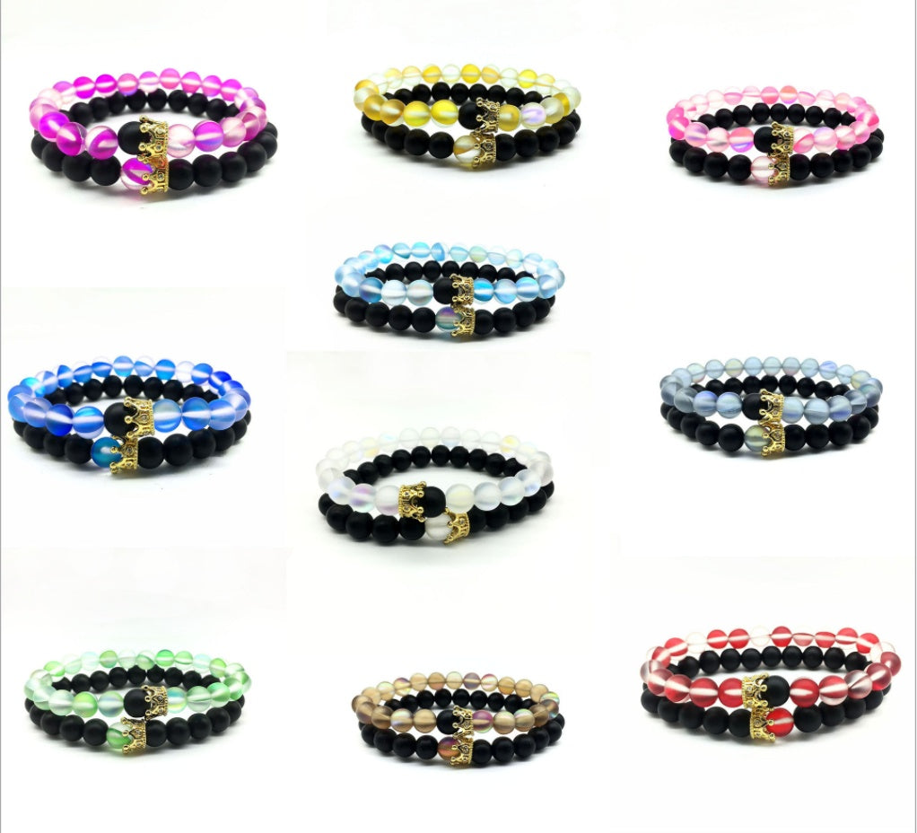 Monika Beauty Pageant Crown couple bracelet
