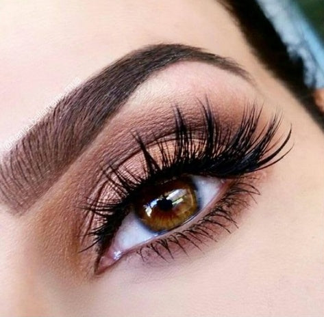 Monika Beauty Pageant Handmade 3D Mink Full Strip False Eyelashes - Family