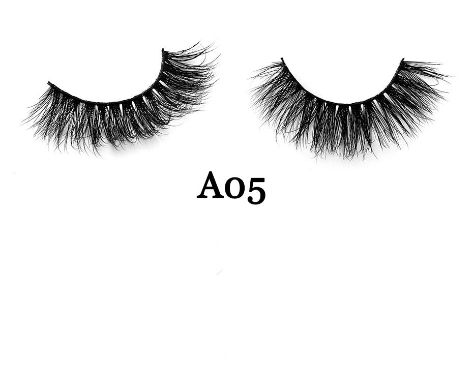 Monika Beauty Pageant Handmade 3D Mink Full Strip False Eyelashes - Family