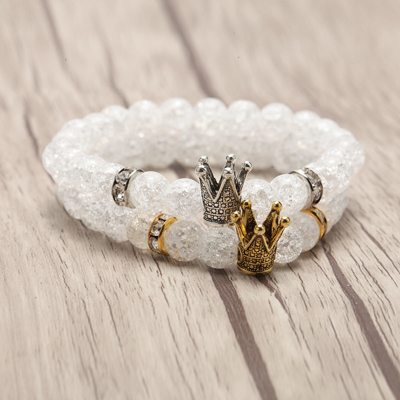 Monika Beauty Pageant Popcorn Crystal Beads Crown