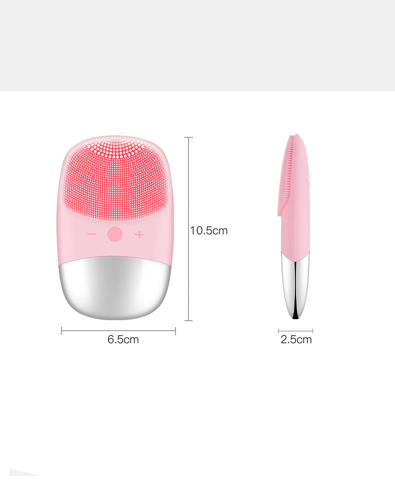 Monika Beauty Pageant Mini Silicone Electric Face Cleansing Brush Electric Facial Cleanser Facial Cleansing Brush Skin Massager Skin Care Tools