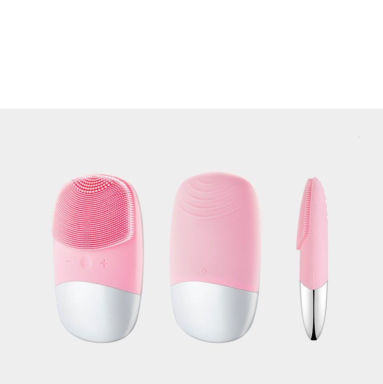 Monika Beauty Pageant Mini Silicone Electric Face Cleansing Brush Electric Facial Cleanser Facial Cleansing Brush Skin Massager Skin Care Tools