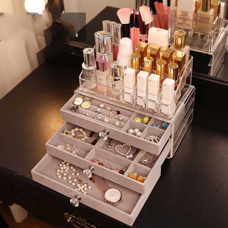 acrylic cosmetics drawer storage