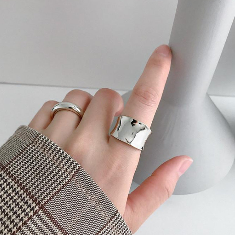 Monika Beauty Pageant Big Wide Finger Ring Jewelries New Cool Large Geometric