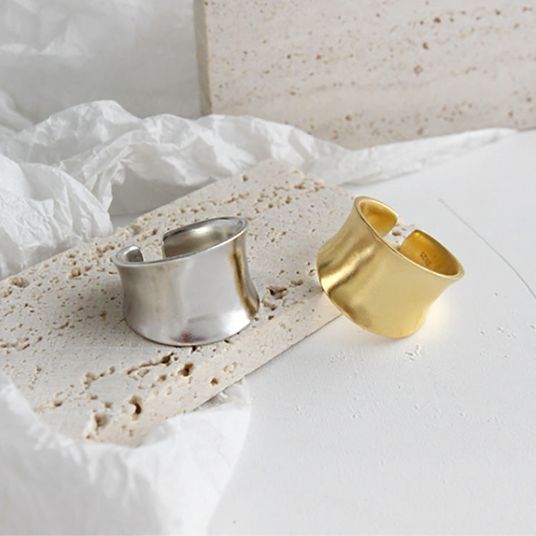 Monika Beauty Pageant Big Wide Finger Ring Jewelries New Cool Large Geometric