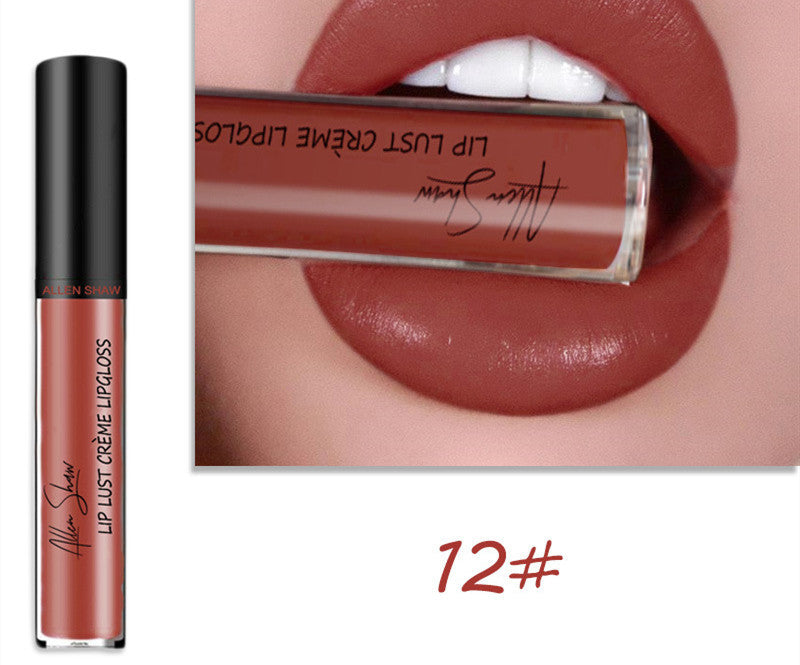 Monika Beauty Pageant Silky Cream Texture Lip Gloss Aliexpress Shopee Cross-Border Exclusive Lip Glaze Lip Gloss Lipstick