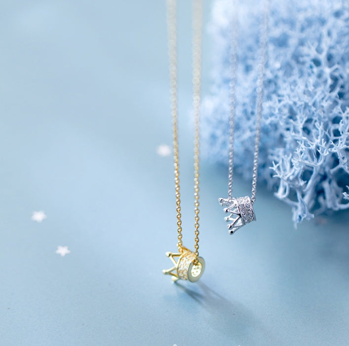 Monika Beauty Pageant Diamond crown clavicle chain