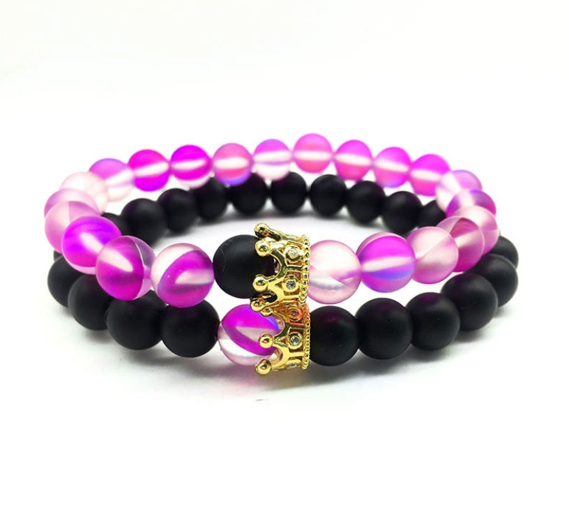 Monika Beauty Pageant Crown couple bracelet