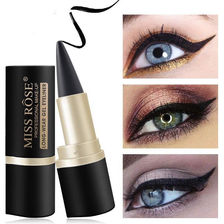 Monika Beauty Pageant Waterproof Black Eyeliner Liquid Eye Liner Pen Pencil Gel Beauty Makeup Cosmetic Eyelashes Waterproof Eye Liner Makeup Tool