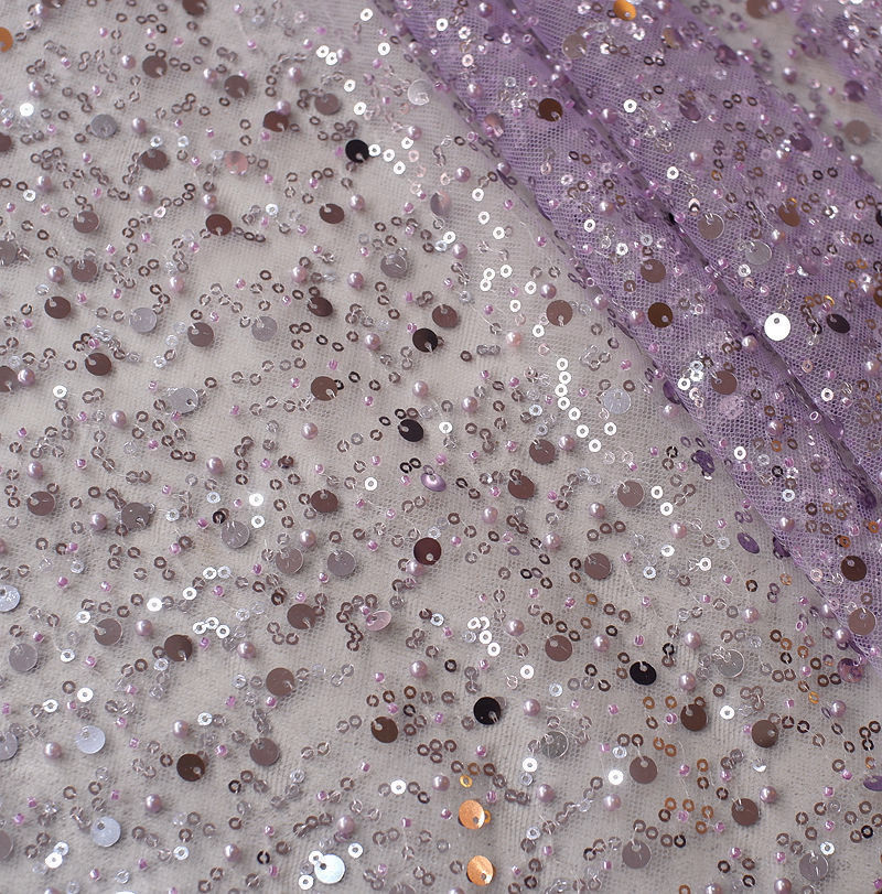 Monika Beauty Pageant Sequined Pearl Embroidery Lace Asymmetric Single Sleeve Dress