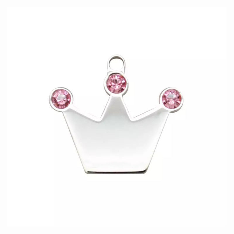 Monika Beauty Pageant Crown Rhinestone Listed Pet Collar Ornament