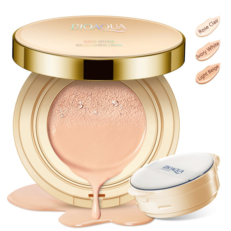 Monika Beauty Pageant Bioaqua Air Cushion BB Cream 3 Color Concealer Moisturizing Foundation Whitening Flawless Makeup Bare For Face Beauty Makeup