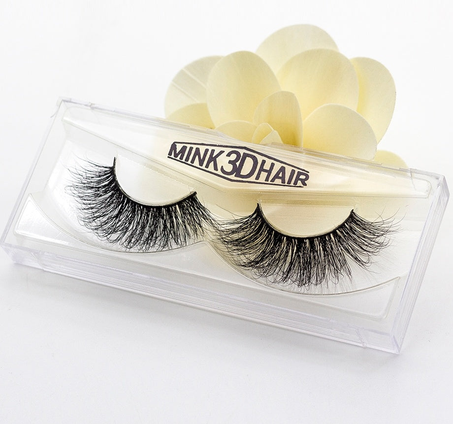 Monika Beauty Pageant Handmade 3D Mink Full Strip False Eyelashes - Family