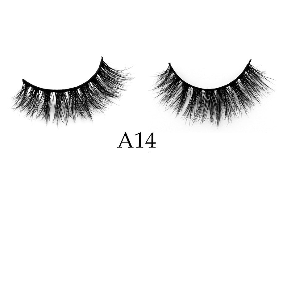 Monika Beauty Pageant Handmade 3D Mink Full Strip False Eyelashes - Family