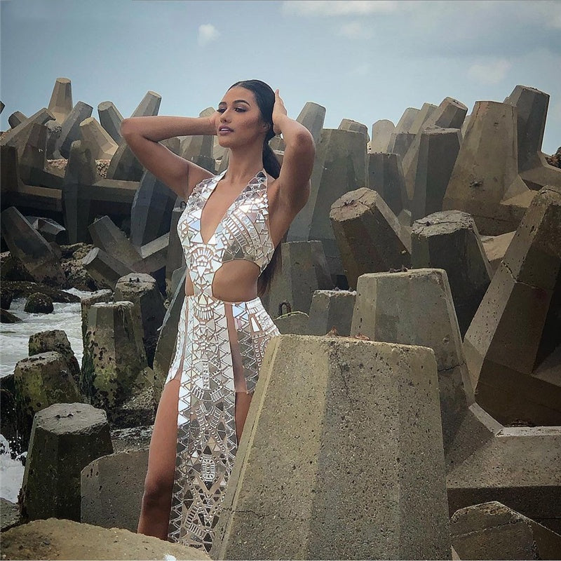 Monika Beauty Pageant Rhinestone Dress