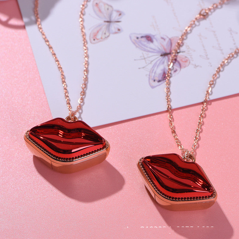 Monika Beauty Pageant Fashion Gold Mouth Matte Lipstick Makeup Velvet Red Lip Gloss Waterproof Longlasting Korean Cosmetic