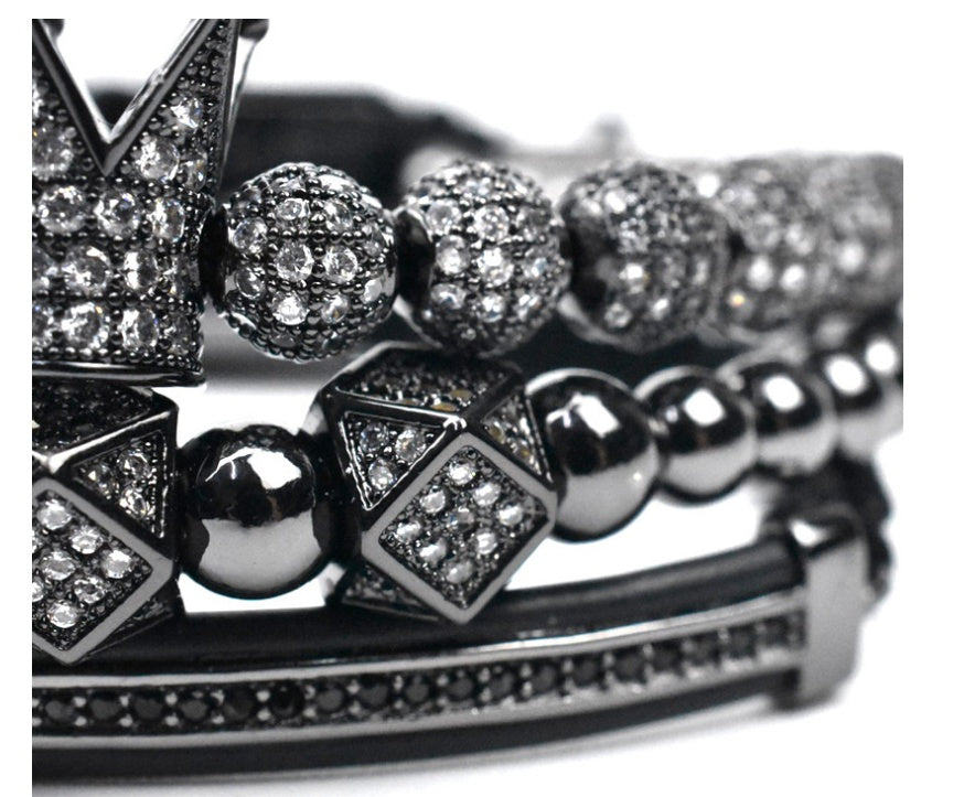 Monika Beauty Pageant Crown small triangle bracelet