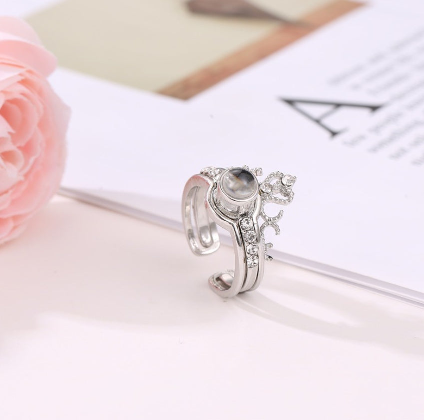 Monika Beauty Pageant Crown projection ring