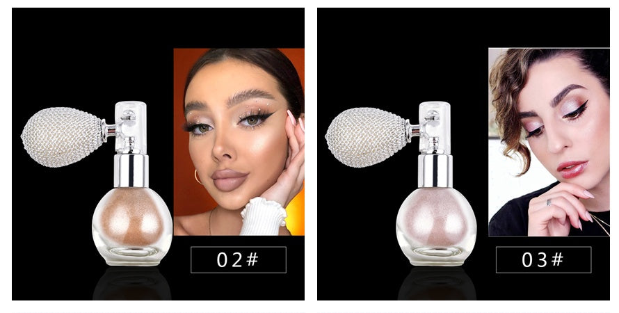 Monika Beauty Pageant Spray Brightening Glitter Powder Body Powder Highlighter
