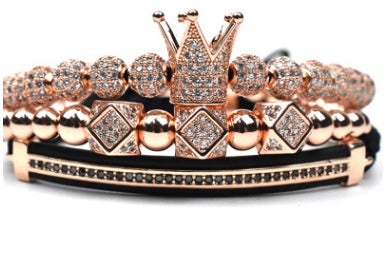 Monika Beauty Pageant Crown small triangle bracelet