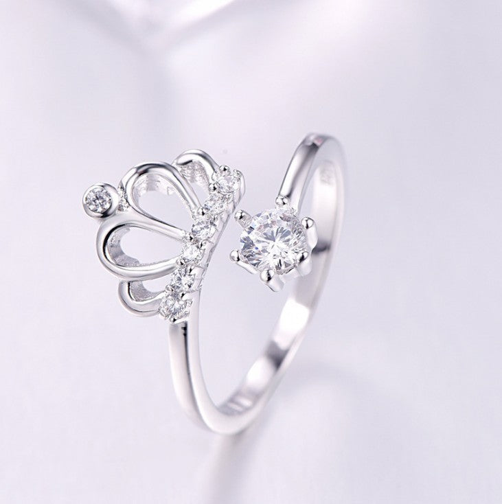 Monika Beauty Pageant Platinum plated crown ring
