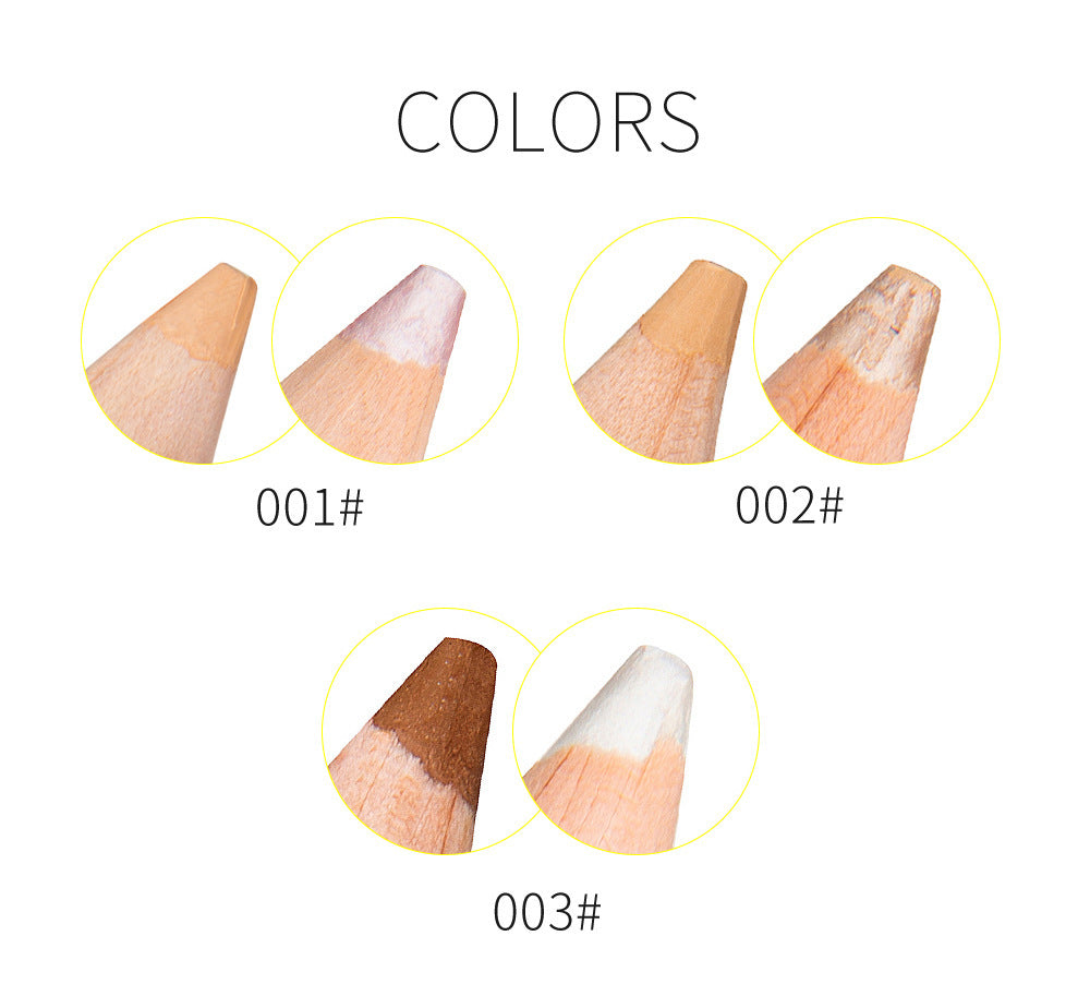 Monika Beauty Pageant Tattoo Eyebrow 2 In 1 Double Head Eyebrow Pencil And Highlight Waterproof Lasting Eyes Black Brown Eye Brow Tint