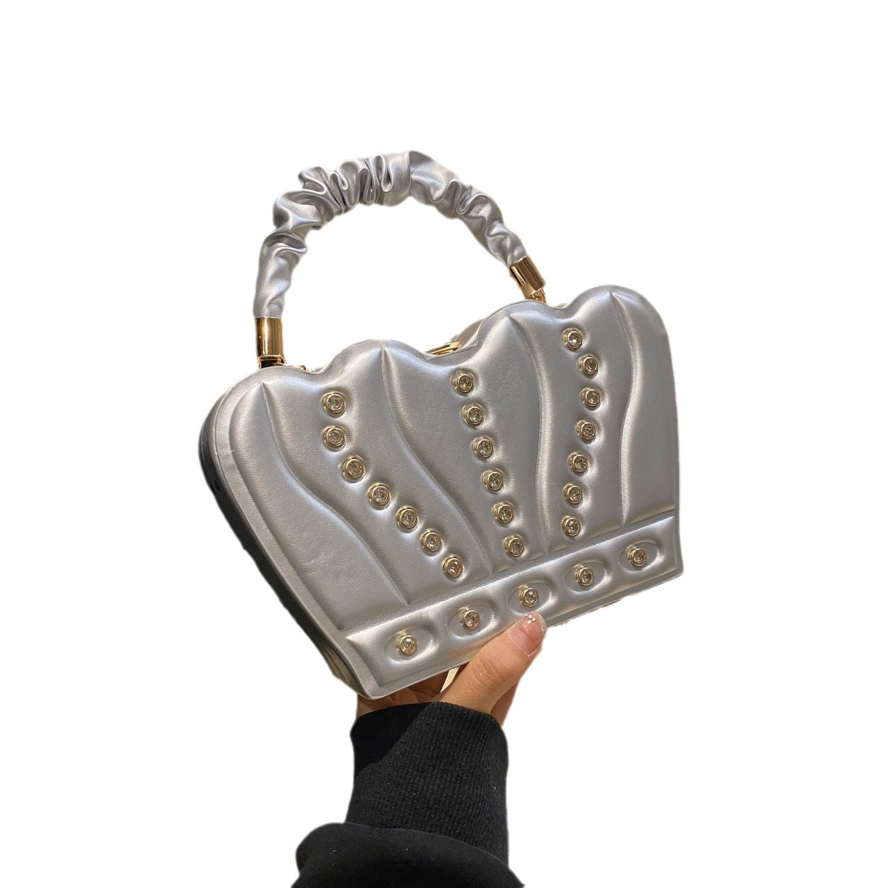 Monika Beauty Pageant Crown Handbags High-grade Elegant Affordable Luxury Fashion Shoulder Messenger Bag
