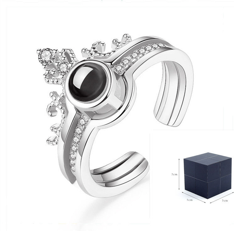Monika Beauty Pageant Crown projection ring