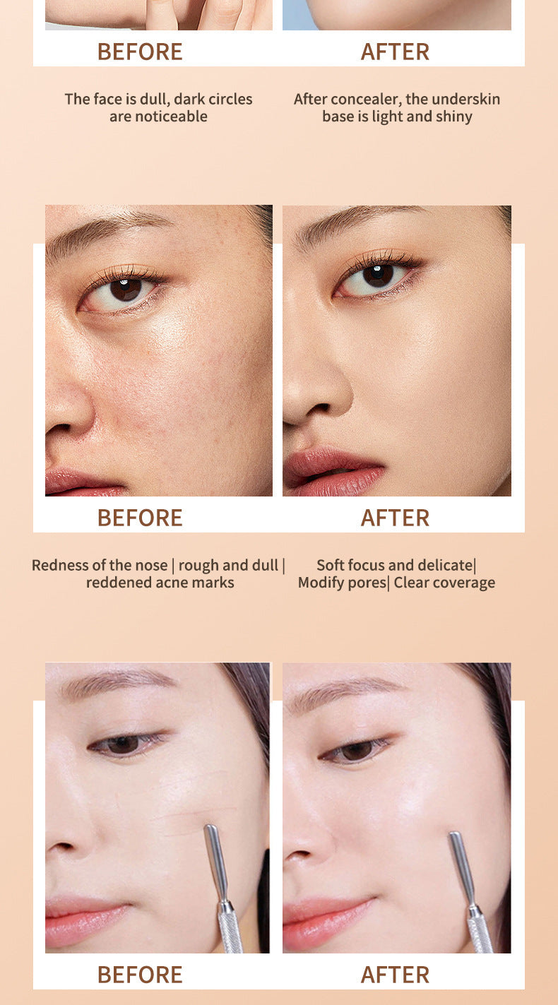 Monika Beauty Pageant Liquid Concealer Double-headed Contour Stick Three-dimensional Face Brightening