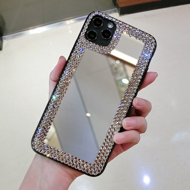 Monika Beauty Pageant Women's Fashion Rhinestone-encrusted Silicone Drop-resistant Phone Case