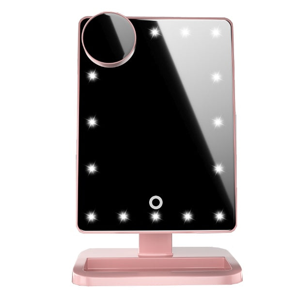 Monika Beauty Pageant Touch Screen Makeup Mirror With 20 LED Light Bluetooth Music Speaker 10X Magnifying Mirrors Lights