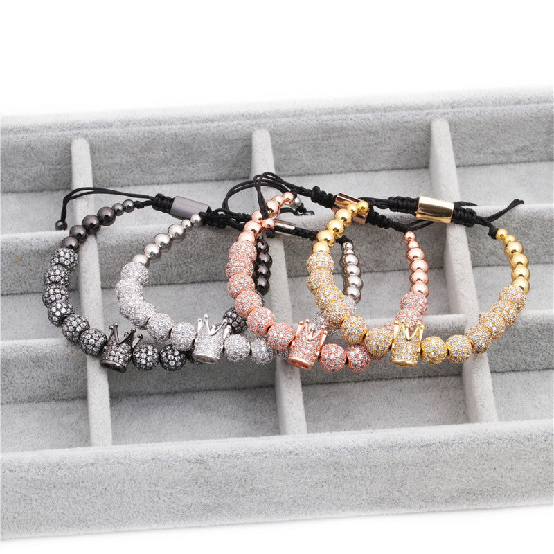Monika Beauty Pageant Fashion Crown Zircon Bracelets