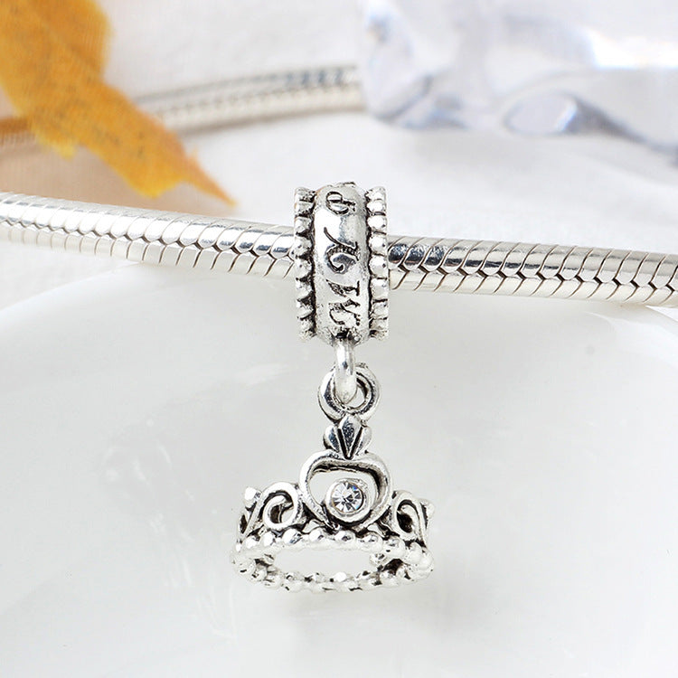 Monika Beauty Pageant Silver Crown Pendant