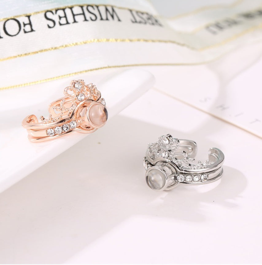 Monika Beauty Pageant Crown projection ring