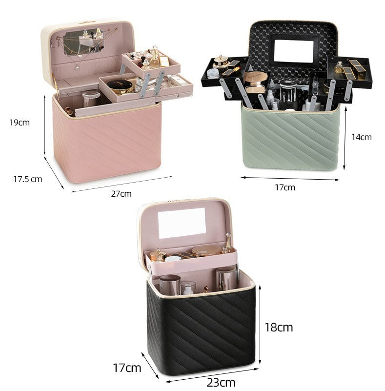 Monika Beauty Pageant Portable Case Cosmetics And Jewelry Storage Box Nail Beauty Box