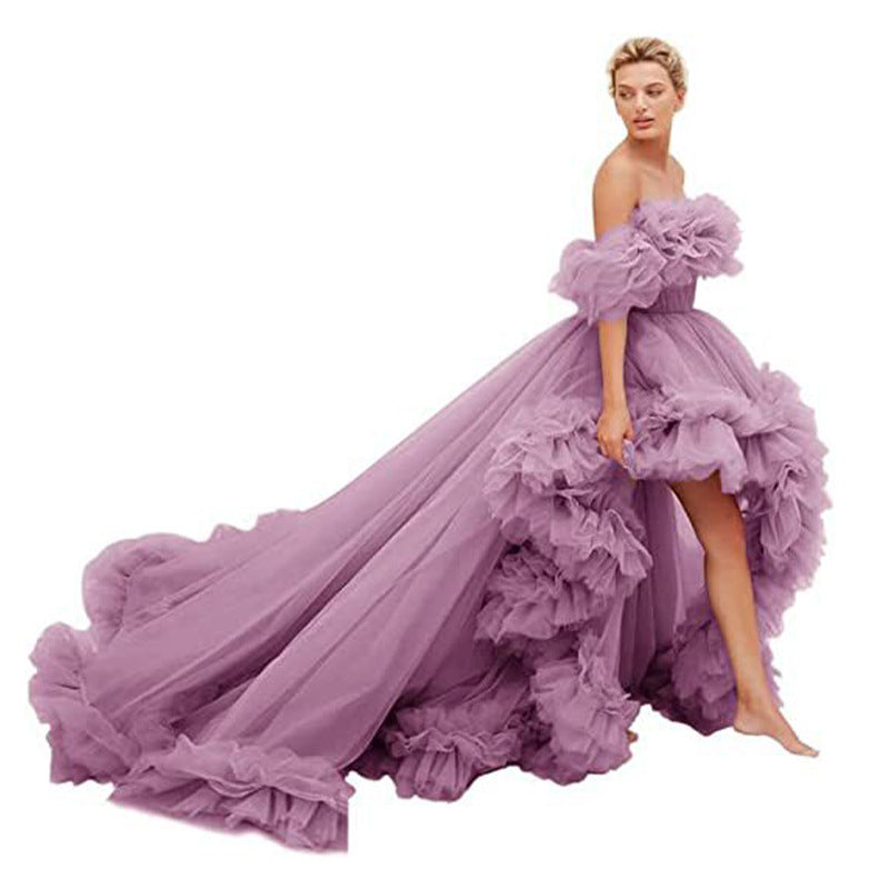 Monika Beauty Pageant Tube Top Short Front And Long Back Dress