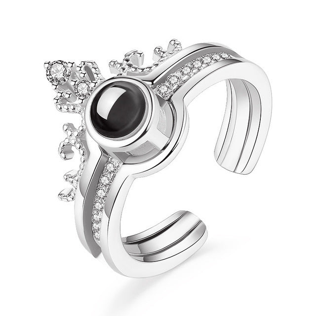Monika Beauty Pageant Crown projection ring