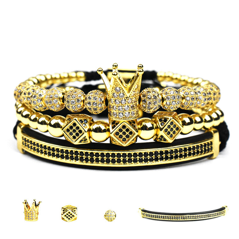 Monika Beauty Pageant Crown small triangle bracelet