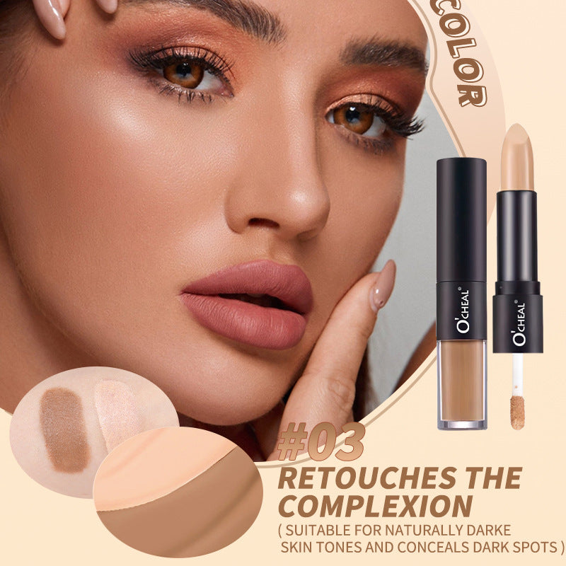 Monika Beauty Pageant Liquid Concealer Double-headed Contour Stick Three-dimensional Face Brightening