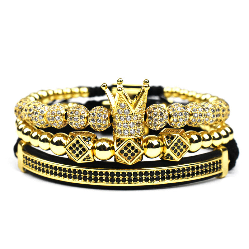 Monika Beauty Pageant Crown small triangle bracelet