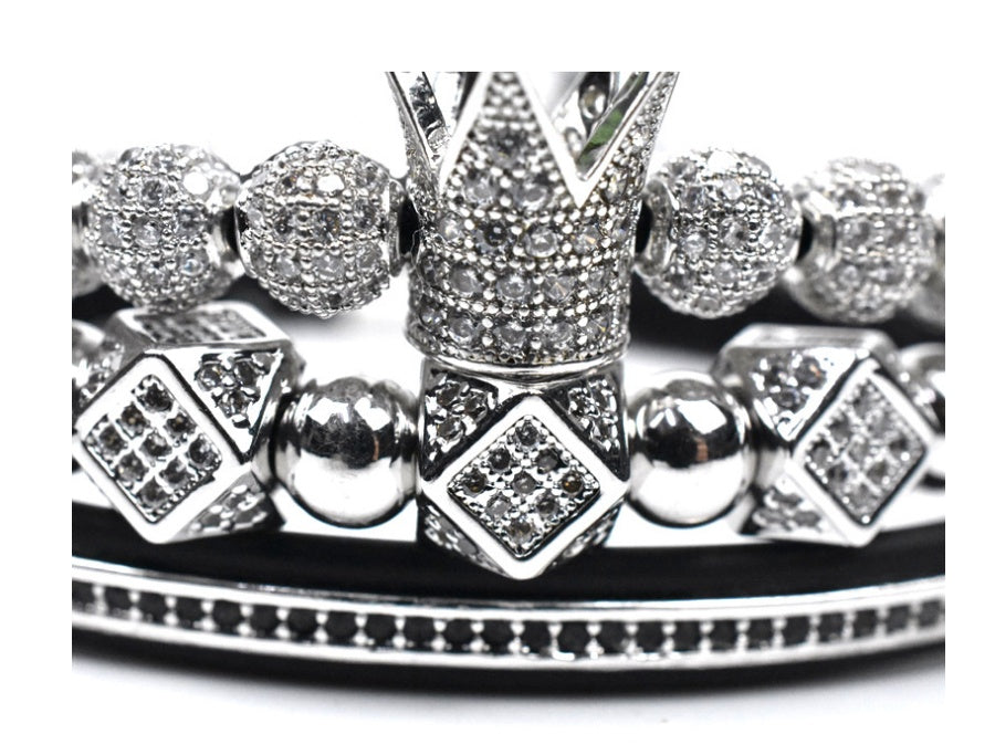 Monika Beauty Pageant Crown small triangle bracelet