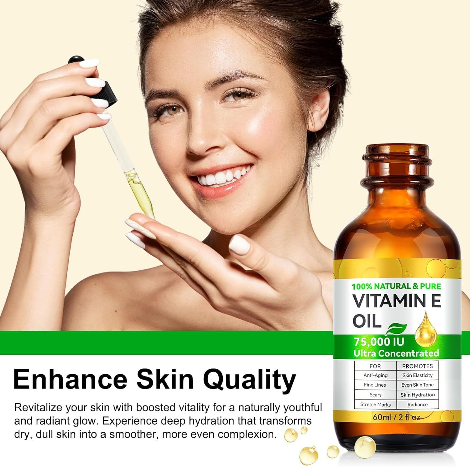 Monika Beauty Pageant Household Cosmetics Skincare Vitamin E Oil