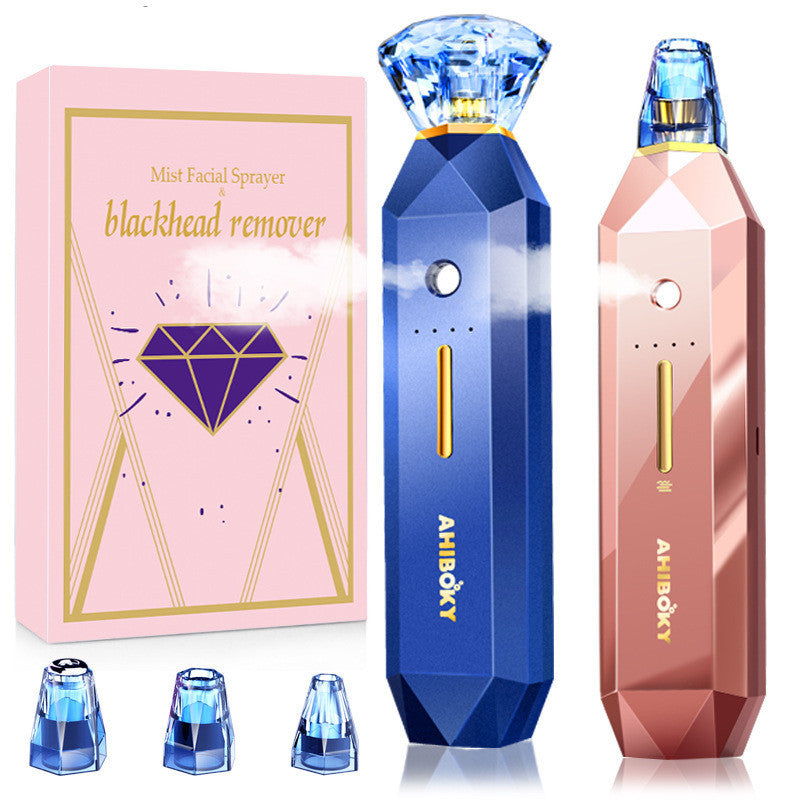 Monika Beauty Pageant 2-IN-1 Blackhead Remover Vacuum Pore Cleaner Acne Remover Mist Facial Sprayer Skin Mouisture Nose Face Deep Cleansing Skin Care