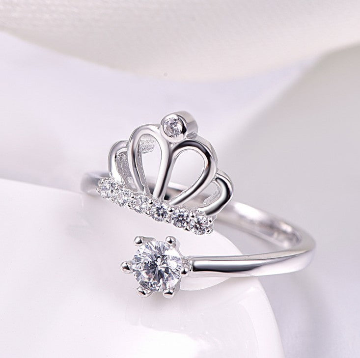 Monika Beauty Pageant Platinum plated crown ring
