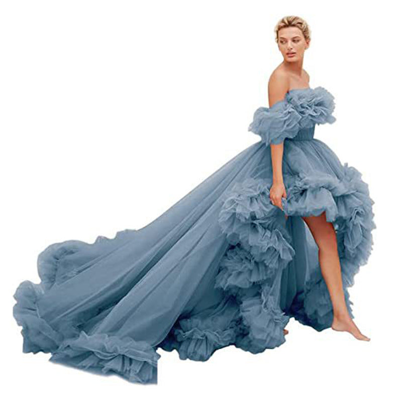 Monika Beauty Pageant Tube Top Short Front And Long Back Dress